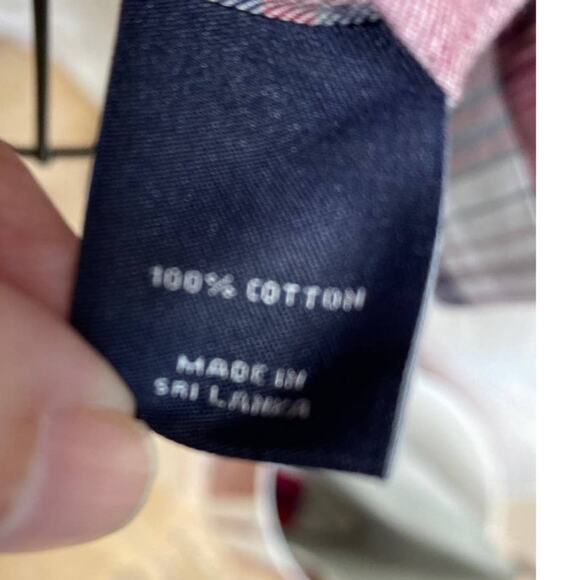 Hart Schaffner Marx Men's Size L plaid (Red/Black/Gray) button down shirt - Picture 6 of 8